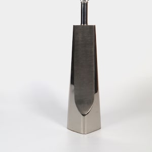 Sculptural Cast Metal Modernist form Table Lamp by Laurel