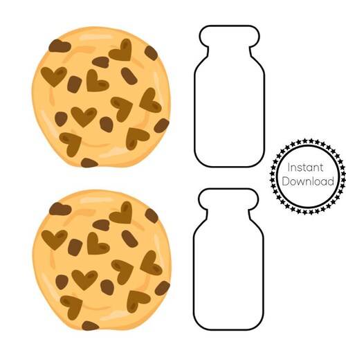 Milk and Cookies Word Search. Birthday Party Game. Milk & Etsy Canada