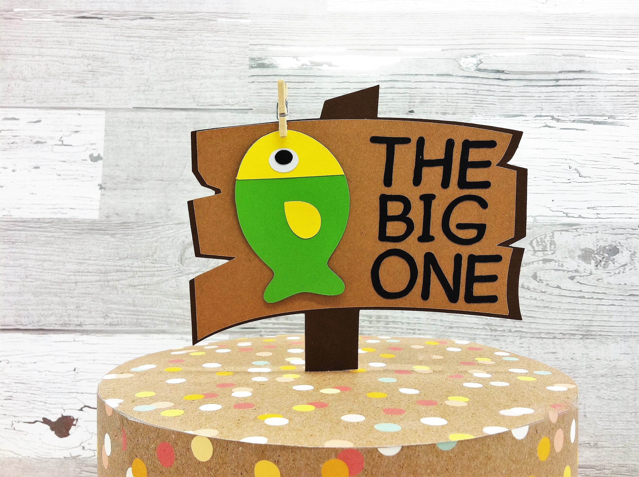 The Big One Fishing Cake - The Big One Fishing Cake Topper Gone Fishing Ofishally | Etsy : Free delivery when you spend over £35.