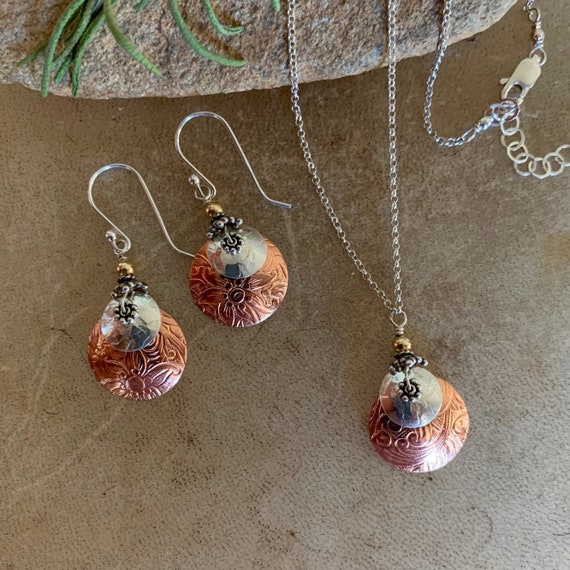 Copper color jewelry deals