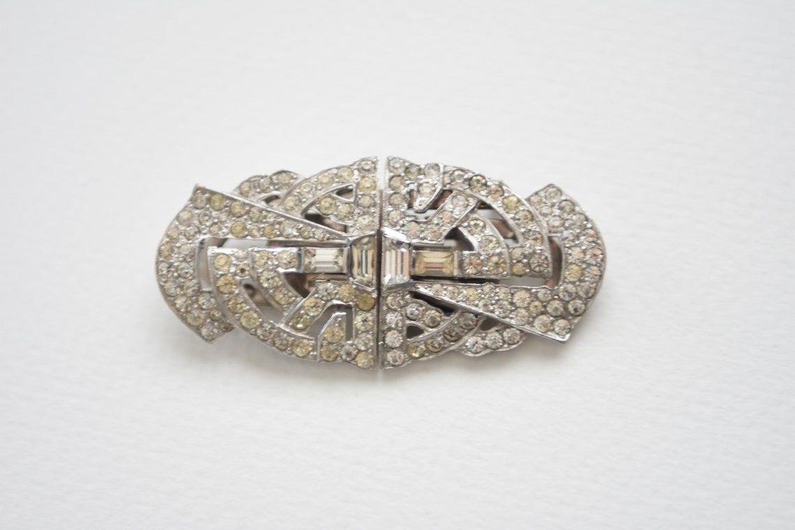 Boucher Duette Brooch US Pat 2034129 1930's Glamour Etsy