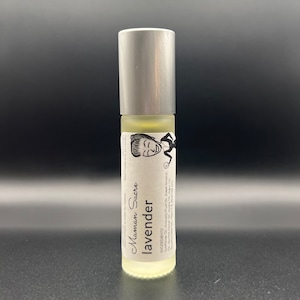 Handcrafted Lavender Perfume Oil Roll On Lavandula Angustifolia Roller Bottle w/Stainless Steel Roller Ball Vegan, Clean, All Natural image 4
