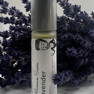 Handcrafted Lavender Perfume Oil Roll On Lavandula Angustifolia Roller Bottle w/Stainless Steel Roller Ball Vegan, Clean, All Natural image 8