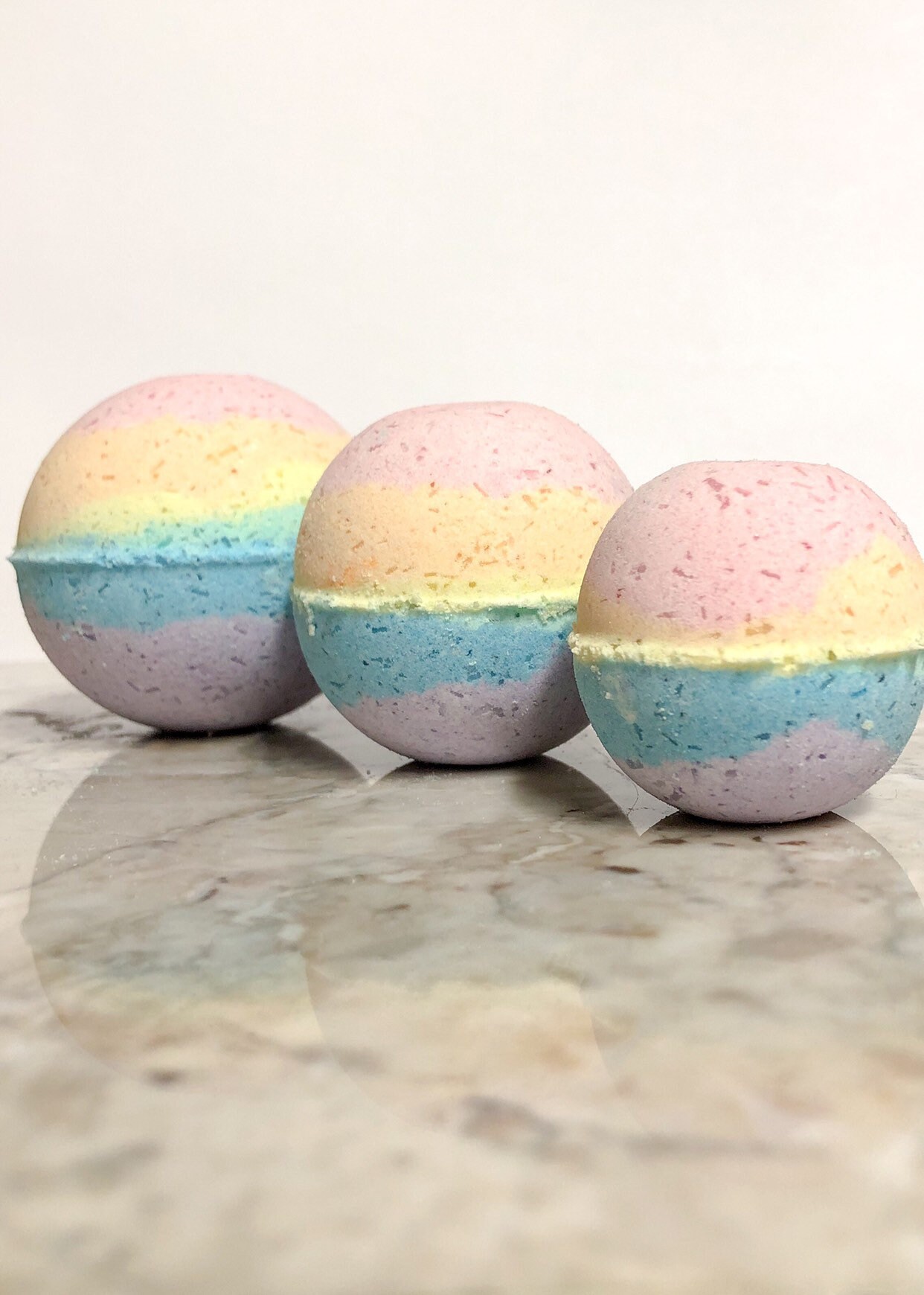 Rainbow Bath Bomb Rainbow Bath Fizzy Unicorn Bath Bombs Etsy