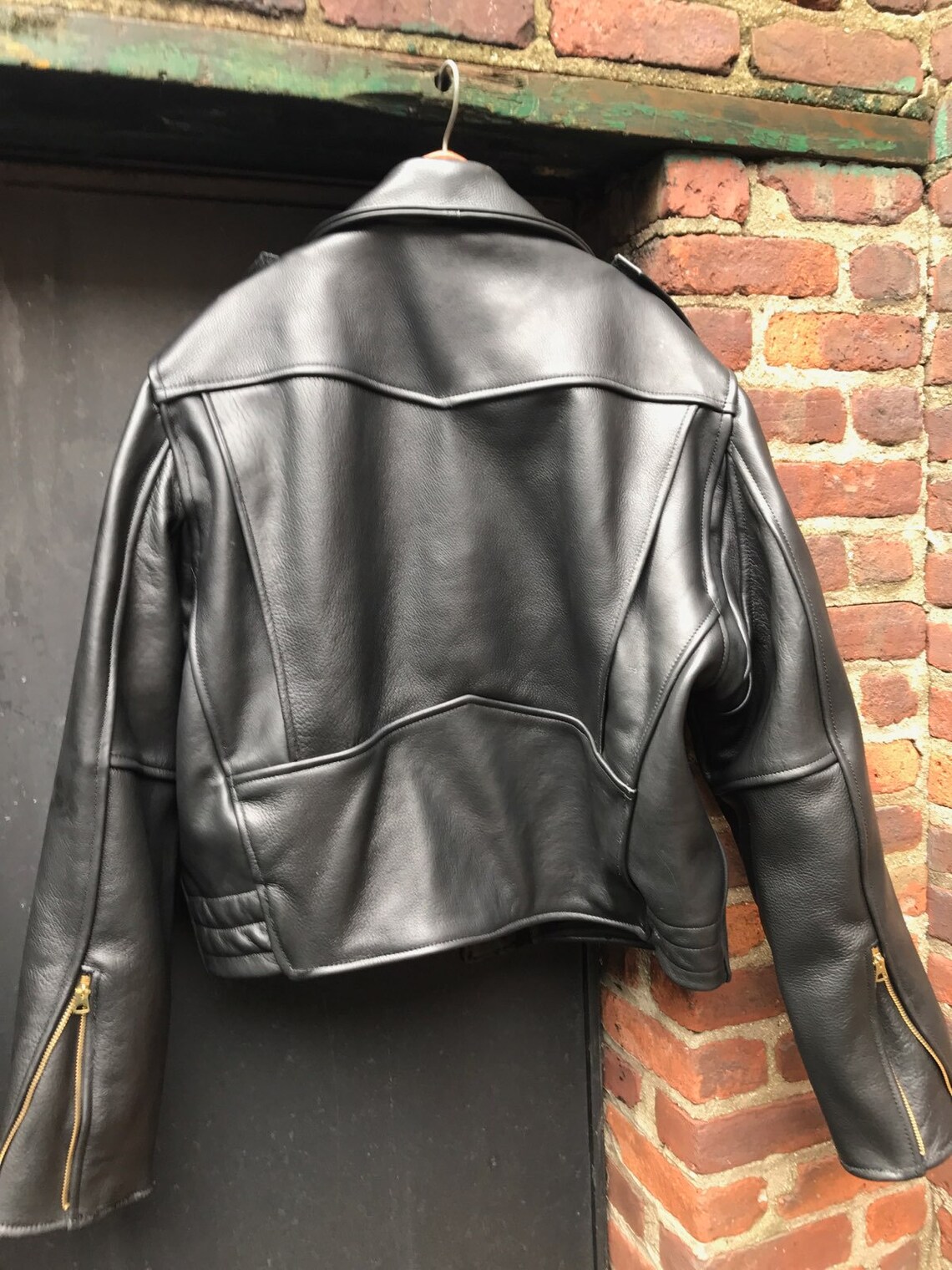 New Leather Short New York City Highway Patrol Jacket 3456 Etsy