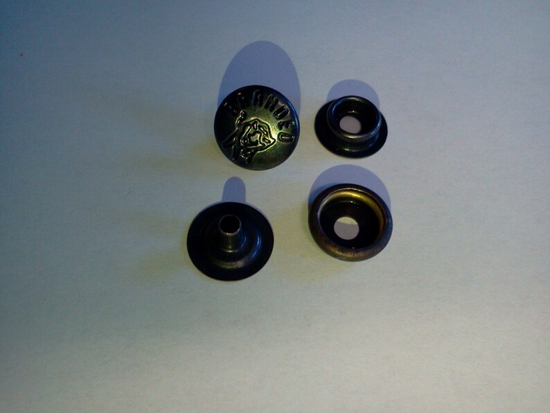 Leather Snaps 1000 Pack 24 Line Blackened Snaps New Etsy