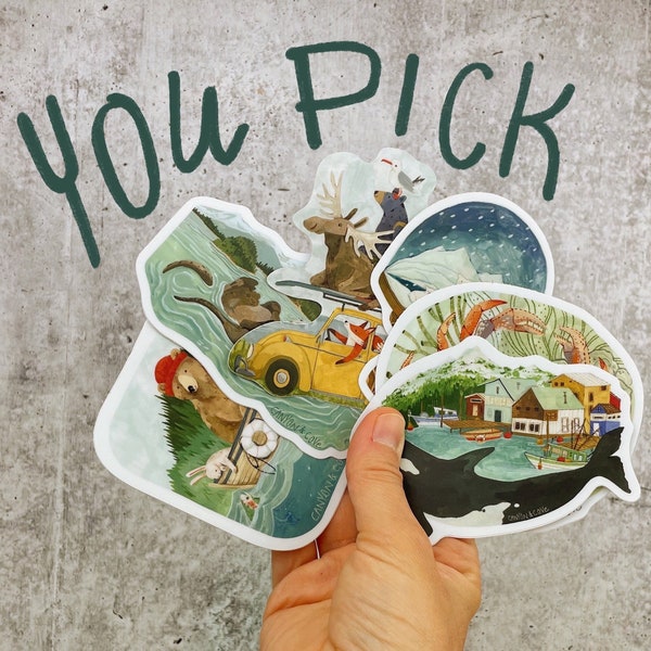 You Pick Sticker Pack - Custom Amount of Premium Animal Stickers | Woodland Stickers for Laptops, Water bottles, Hydroflasks, Planners, etc.
