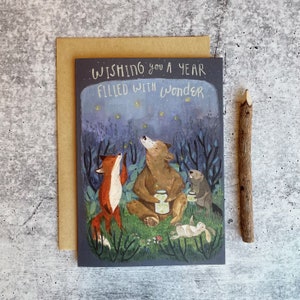 Firefly Birthday Card | Happy Birthday Cards | Outdoor Cards, Woodland Animal Cards, Whimsical Cards, Kids Birthday Cards