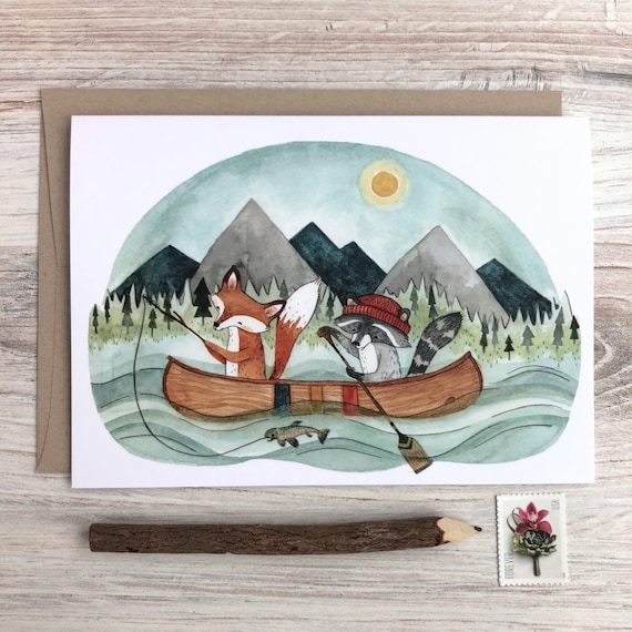 Handmade Wildlife Greetings Card - Fox Handmade Wildlife Greetings Card - Fox