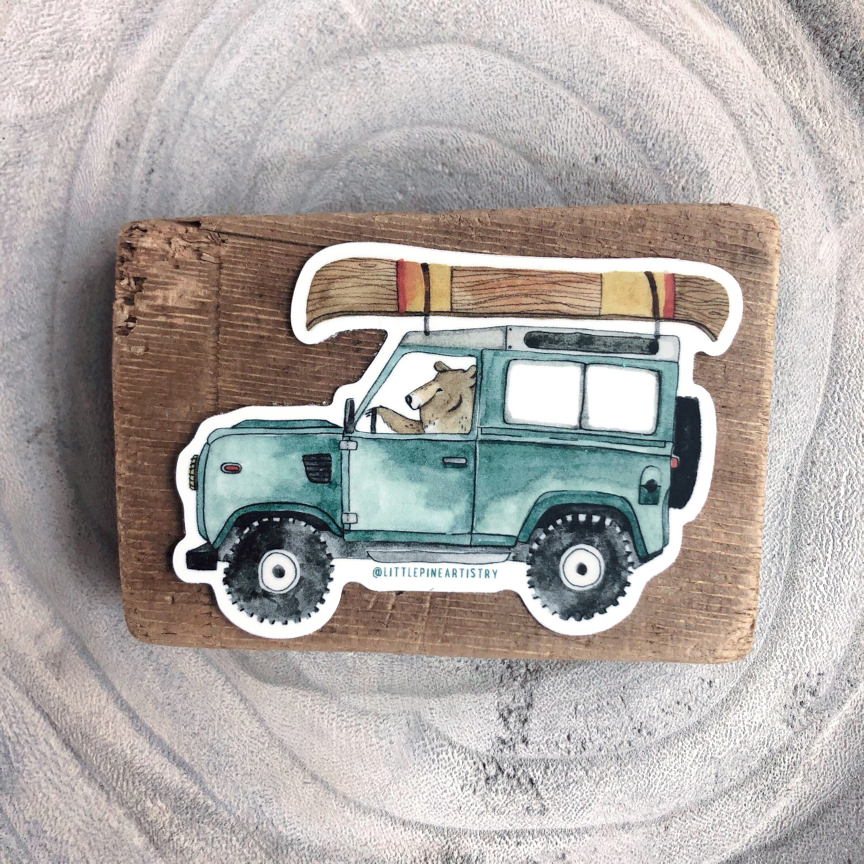 Jeep Bear Sticker Premium Die Cut Vinyl Stickers For Etsy