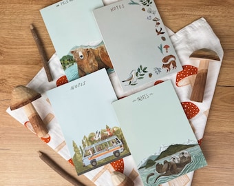 Notepad Combo Packs | Woodland Notepads | Animal Notepads | Ocean Stationary | Cute Notepads