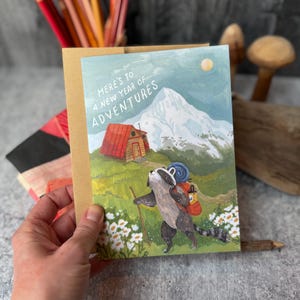 Cartão de Aniversário de Aventura | Cartões de Feliz Aniversário | Cartões para Atividades ao Ar Livre, Cartões de Animais da Floresta, Cartões Fantásticos, Cartões de Aniversário para Crianças