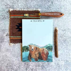 Notatnik Glacier Grizzly | Notatniki leśne | Notatniki ze zwierzętami | Artykuły piśmiennicze leśne | Urocze notatniki