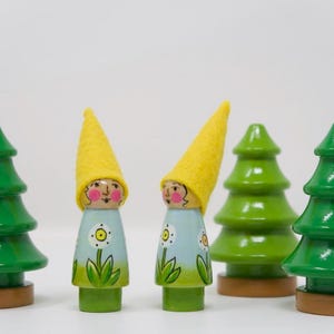 Summer Gnome: Handmade Waldorf Wooden Toy, Nature Table Decor