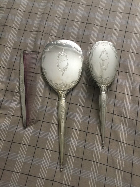 Birks Sterling Silver Dresser Vanity Set Etsy