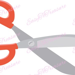 Digital Download Clipart – Scissors, Back to School Supplies JPEG and PNG files