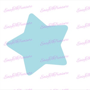 Digitaler Download Clipart – Blue Star JPEG und PNG-Dateien