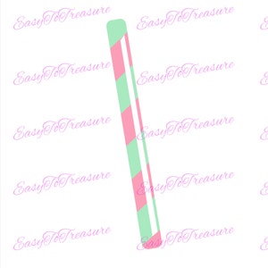 Digital Download Clipart –  Pink and Green Candy Stick JPEG and PNG files