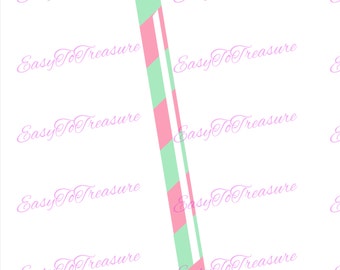 Digital Download Clipart –  Pink and Green Candy Stick JPEG and PNG files