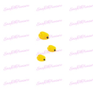 Digital Download Clipart – Yellow Fish JPEG and PNG files