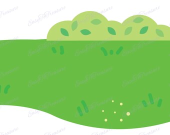 Digital Download Clipart - Light Green Grass JPEG and PNG files