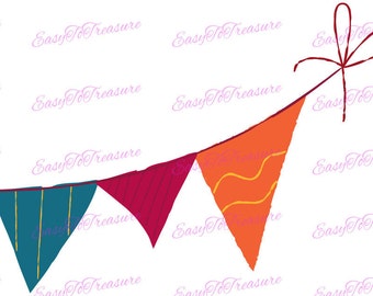 Digitaler Download Clipart – Christmas Banner Clipart Design JPEG und PNG-Dateien