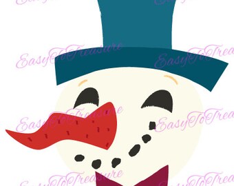 Digital Download Clipart –  Snowman 2 Clipart Design JPEG and PNG files