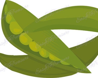 Digital descargar imágenes prediseñadas – Sugar Snap Peas JPEG y PNG archivos