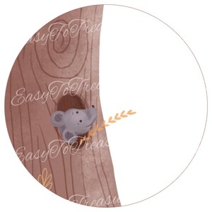 Digital Download Clipart – Mouse in tree JPEG and PNG files