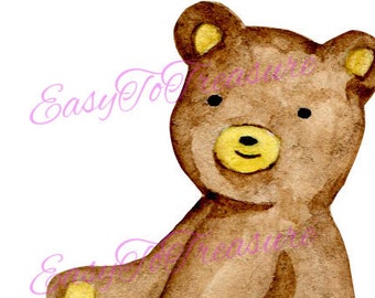 Digital Download Clipart – Teddy Bear JPEG and PNG files