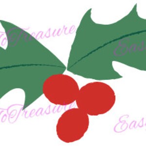 Digital Download Clipart – Mistletoe 2 Clipart Design JPEG and PNG files