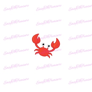 Digital Download Clipart – Crab JPEG and PNG files