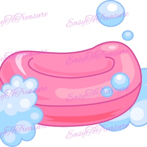 Digital Download Clipart – Bar of Soap JPEG and PNG files