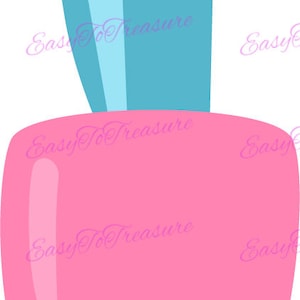 Digital Download Clipart –  Nail Polish JPEG and PNG files