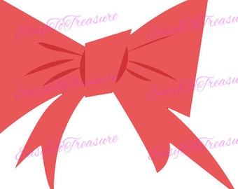 Digital Download Clipart – Red Bow JPEG and PNG files