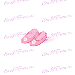 Digital Download Clipart – Little Girl Pink Shoes JPEG and PNG files