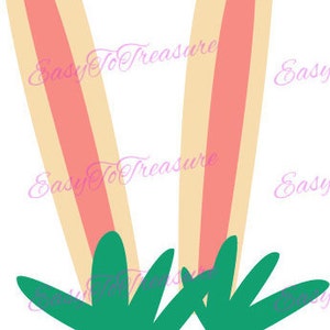 Digital Download Clipart – Easter Bunny Ears in Grass JPEG and PNG files