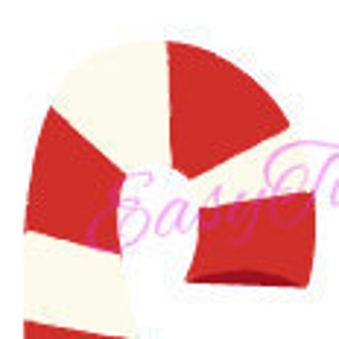 Digital Download Clipart – Christmas Candy Cane 2 Clipart Design JPEG ...