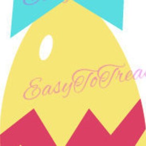Digital Download Clipart – Spring Easter Egg Ornament Yellow JPEG and PNG files