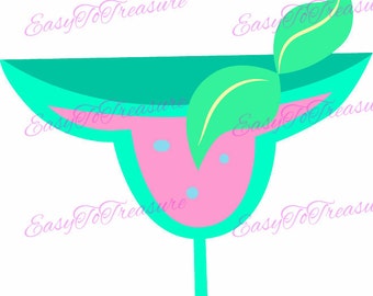 Digital Download Clipart –  Happy Hour Cocktail Margarita Drink 9 Clipart Design JPEG and PNG files