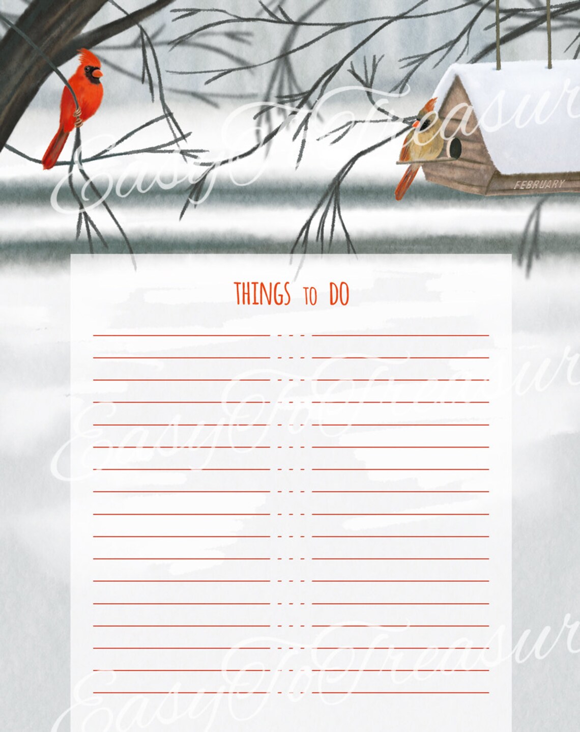 Digital Download Printable DIY Monthly Calendar to Do Lists - Etsy