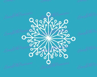 Digital Download Clipart - Snowflake 2 JPEG and PNG files