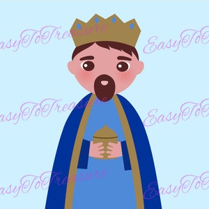 Digital Download Clipart – Nativity Wiseman 1 JPG and PNG files