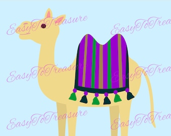 Digital Download Clipart – Nativity Camel JPG and PNG files