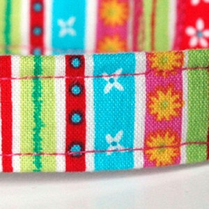 Handmade Fun Multi Colorful Girl Dog Collar New image 4