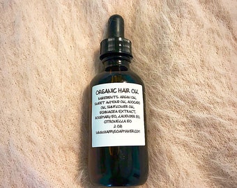 ORGANIC HAIR OIL, Leave-in hair oil, Hair Oil Growth, Hair Treatment, Hair Oil Dandruff, Hair Serum, Hair Care, Reduce Hair Loss, Scalp Oil