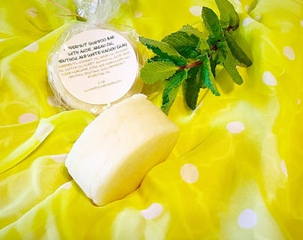 PEPPERMINT SOLID NATURAL Hair Growth Organic Shampoo Soap Bar with Aloe, Argan Oil Shampoo,  Shampoo, Menthol shampoo,  Hair Shampoo bar