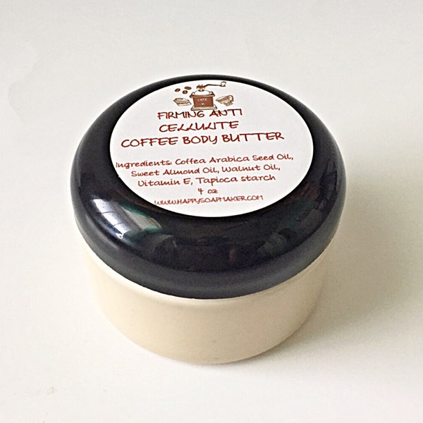 ANTI CELLULITE COFFEE Whipped Natural Body Butter, Natural body care, anti cellulite, Moisturizer, Natural skin care, spa, cellulite cream