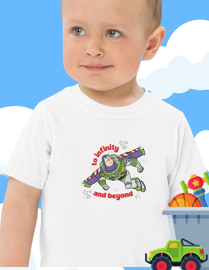 バズ・ライトイヤー幼児用Tシャツ｜無限の彼方へ スペースレンジャーTシャツ 画像 1
