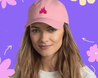 Castillo de Disney / Gorra de béisbol / WDW / Disney World / Magic Kingdom / Castillo de Cenicienta / Minimalista / Sencillo / Gorra de papá